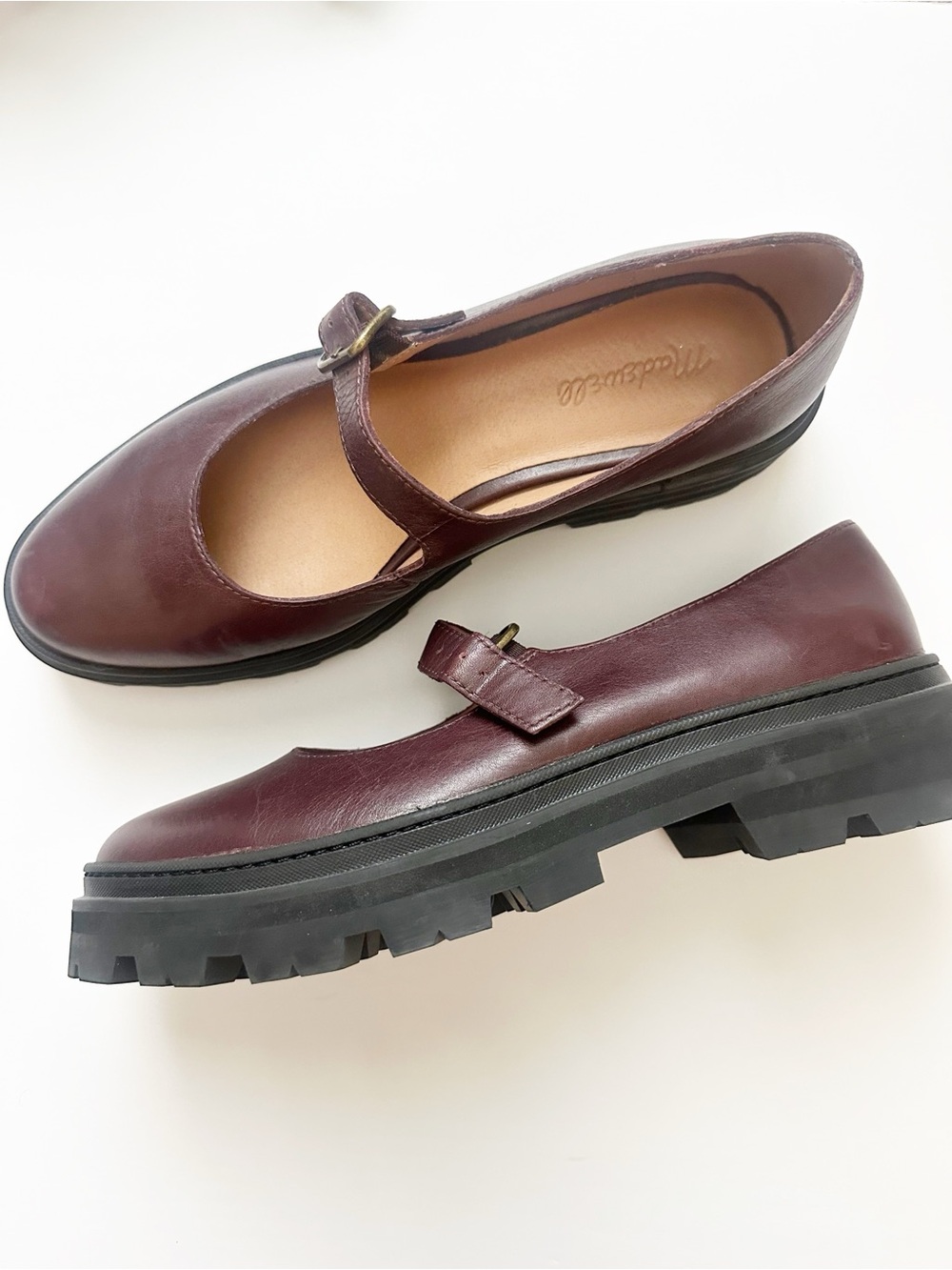 Madewell The Freya Platform Lugsole Mary Jane Sandals Size 9.5